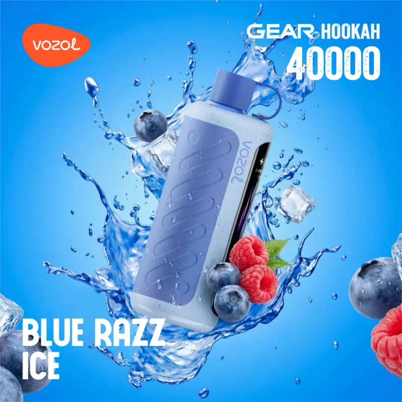 Suvaper Vozol Gear フカ 40,000パフ ベイプ ブルー・ラズ・アイス EU倉庫 使い捨てデバイス