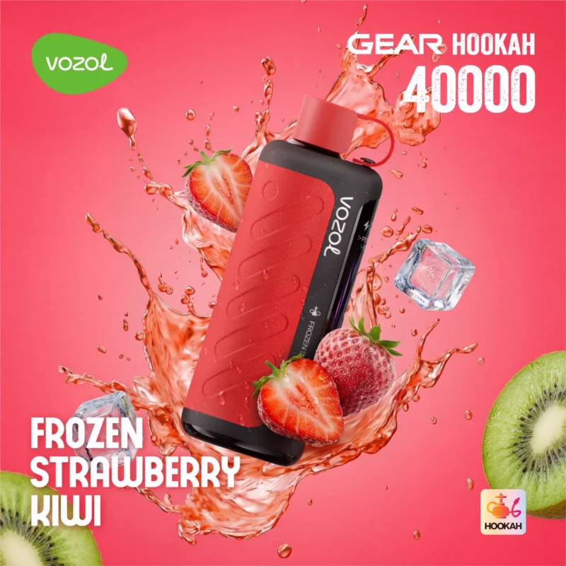 Suvaper Vozol Gear フーカ 40000パフ ベイプ フローズンストロベリー・キウイ EU倉庫 使い捨てデバイス