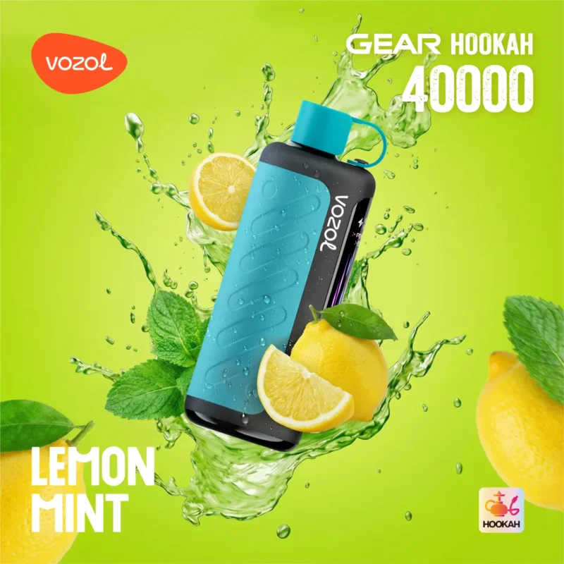 Suvaper Vozol Gear フカ 40,000パフ ベイプ レモンミント EU倉庫 使い捨てデバイス