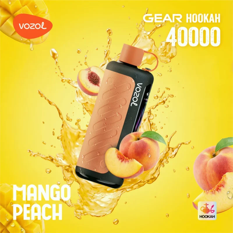 Suvaper Vozol Gear フカ 40,000パフ ベイプ マンゴー・ピーチ EU倉庫 使い捨てデバイス