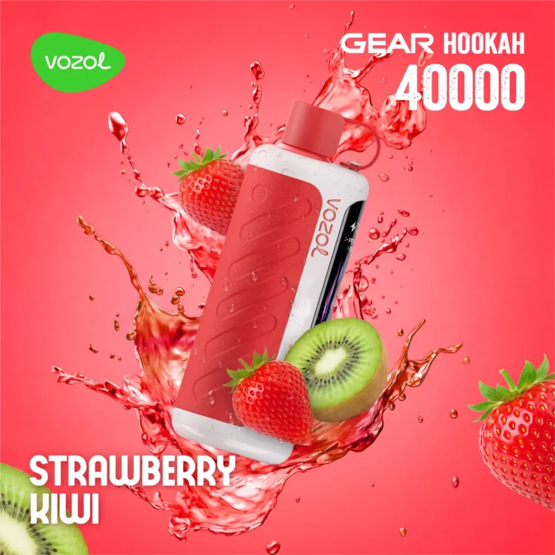 Suvaper Vozol Gear フカ 40,000パフ ベイプ ストロベリー・キウイ EU倉庫 使い捨てデバイス