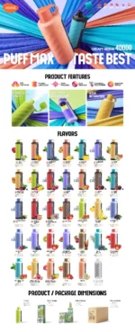 Suvaper Vozol Gear フッカー 40000パフ 製品情報 EU倉庫 使い捨て型ベイプデバイス