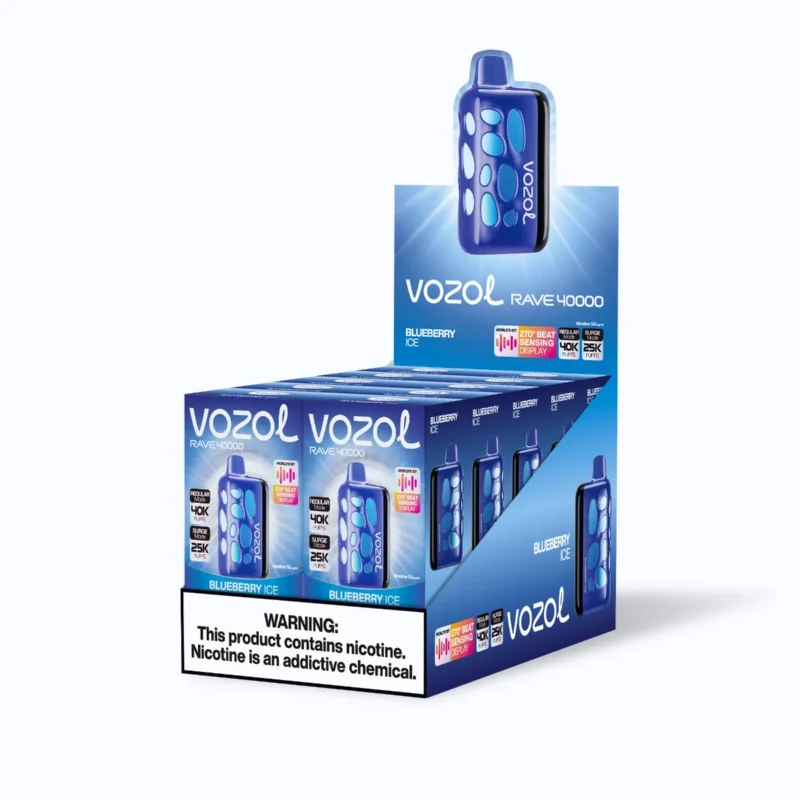 Suvaper Vozol Rave 40.000 Züge Blueberry Ice Produktbild 009 Einweg-E-Zigarette aus dem EU-Lager