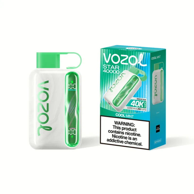Suvaper Vozol Star 40000パフ クールミント コンパクトパッケージ 045 EU倉庫 使い捨てVapeデバイス