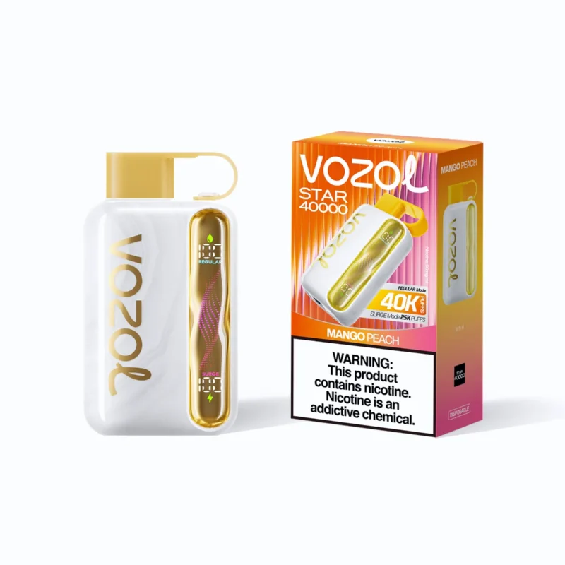 Suvaper Vozol Star 40000パフ マンゴー・ピーチ コンパクトパッケージ 048 EU倉庫 使い捨てVAPEデバイス
