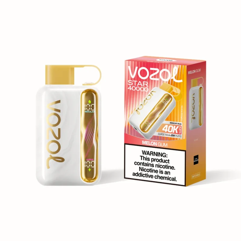 Suvaper Vozol Star 40000パフ メロンガム味 コンパクトパッケージ 049 EU倉庫 使い捨てVapeデバイス