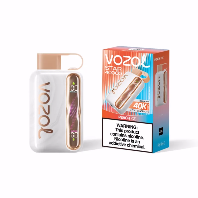 Suvaper Vozol Star 40000パフ ピーチアイス コンパクトパッケージ 051 EU倉庫 使い捨てVAPEデバイス