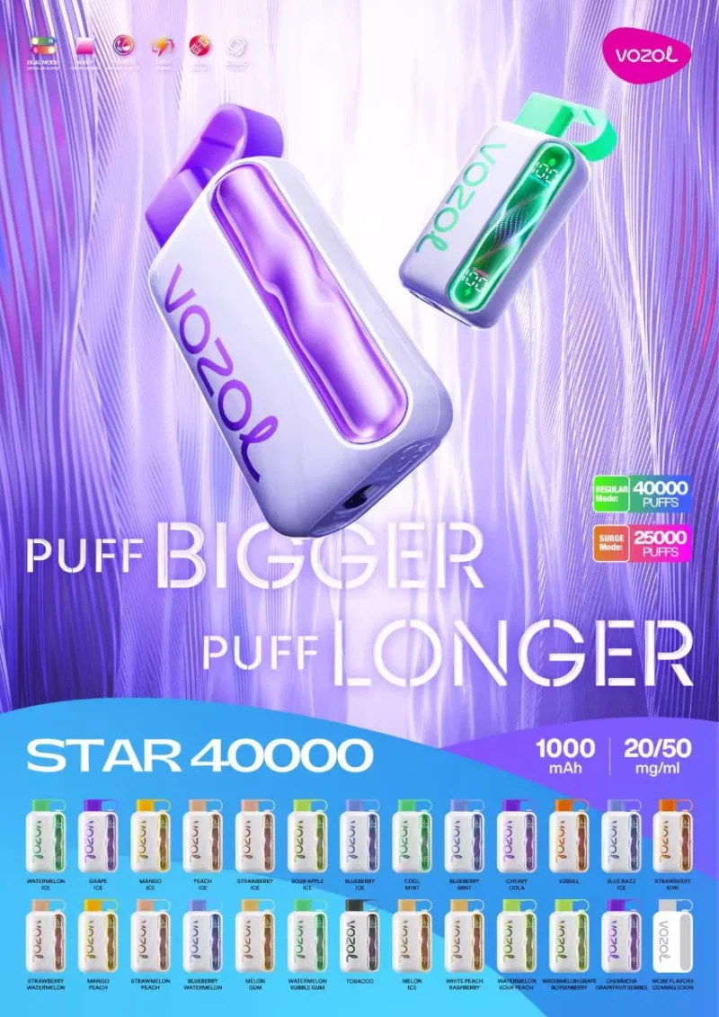Suvaper Vozol Star 40000パフ 商品画像 011 EU倉庫 使い捨てVAPEデバイス