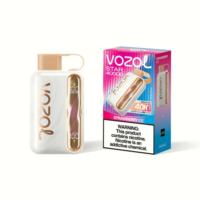 Suvaper Vozol Star 40000パフ ストロベリーアイス コンパクトパッケージ 053 EU倉庫 使い捨てVAPEデバイス