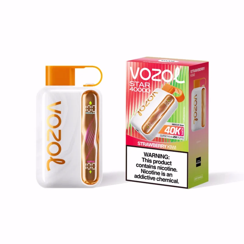 Suvaper Vozol Star 40000パフ ストロベリー・キウイ コンパクトパッケージ 054 EU倉庫 使い捨てVapeデバイス