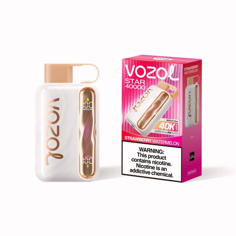 Suvaper Vozol Star 40000パフ ストロベリー・スイカ味 コンパクトパッケージ 055 EU倉庫 使い捨てVapeデバイス