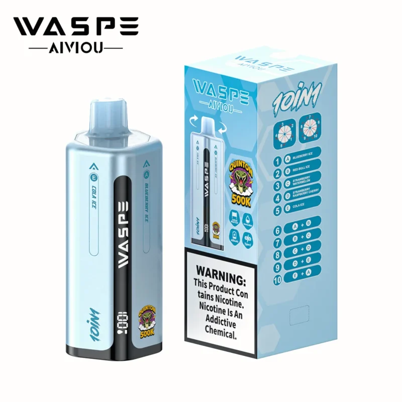 Suvaper Waspe Quinton 500k 500000 Puffs 10 In 1 Vape Flavor Group 2 Blueberry Red Bull Strawberry Product View Eu Wareho