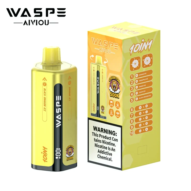 Suvaper Waspe Quinton 500k 500000 Puffs 10 In 1 Vape Flavor Group 3 Banana Pineapple Mango Product View Eu Warehouse Dis