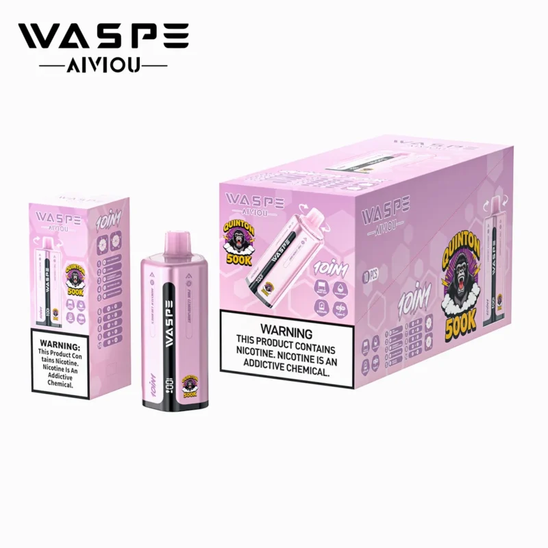 Suvaper Waspe Quinton 500k 500000 Puffs 10 In 1 Vape Flavor Group 4 Pink Lemon Love 666 Berry Product View 2 Eu Warehous