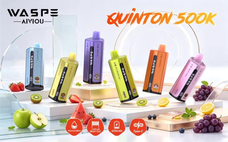 Suvaper Waspe Quinton 500k 500000 Puffs 10 In 1 Vape Wide Product Collection Eu Warehouse Disposable Device