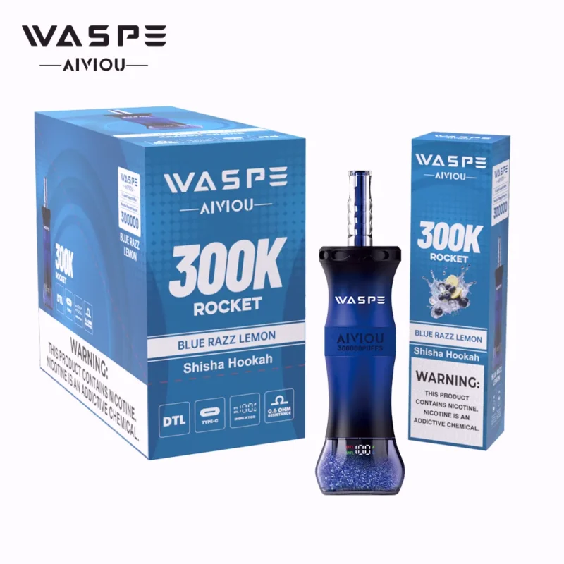 Suvaper Waspe シーシャ・フカ 300k 300000 パフ ブルー・ラズ・レモン 製品詳細 3 EU倉庫 使い捨てベイプデバイス