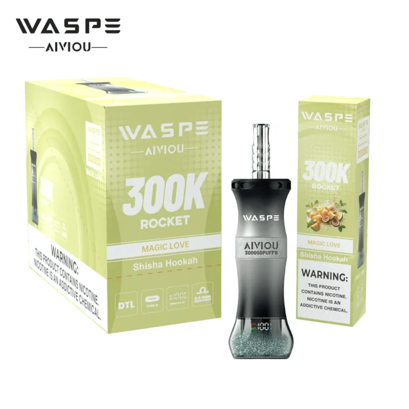 Suvaper Waspe シーシャ・水タバコ 300k 300000パフ マジック・ラブ 商品詳細 3 EU倉庫 使い捨てベイプデバイス