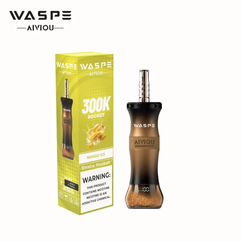 Suvaper Waspe シーシャ・水タバコ 300k 300,000パフ マンゴーアイス 商品詳細 2 EU倉庫 使い捨て電子タバコデバイス