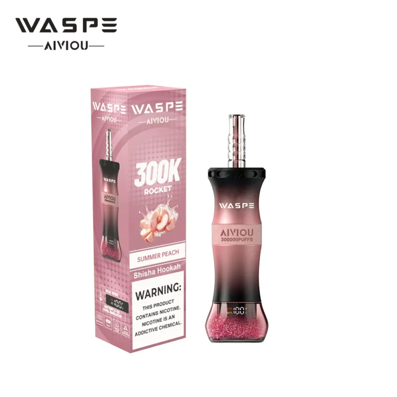 Suvaper Waspe シーシャ・フッカー 300k 300000 パフ サマーピーチ 商品詳細 2 EU倉庫 使い捨てベイプデバイス