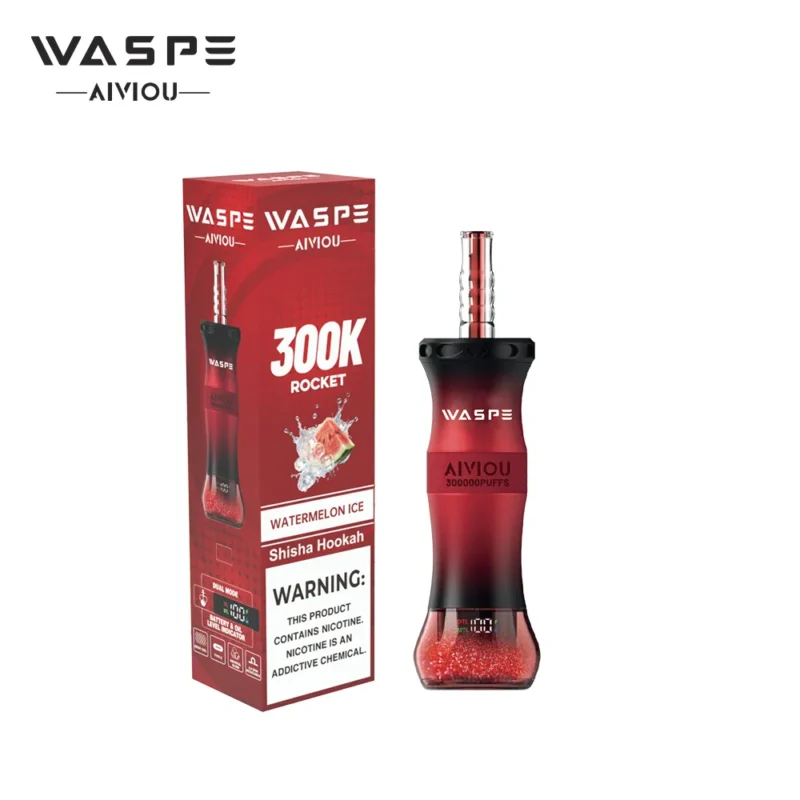 Suvaper Waspe シーシャ・フッカー 300k 300,000パフ ウォーターメロン・アイス 商品詳細 2 EU倉庫 使い捨て型ベイプデバイス