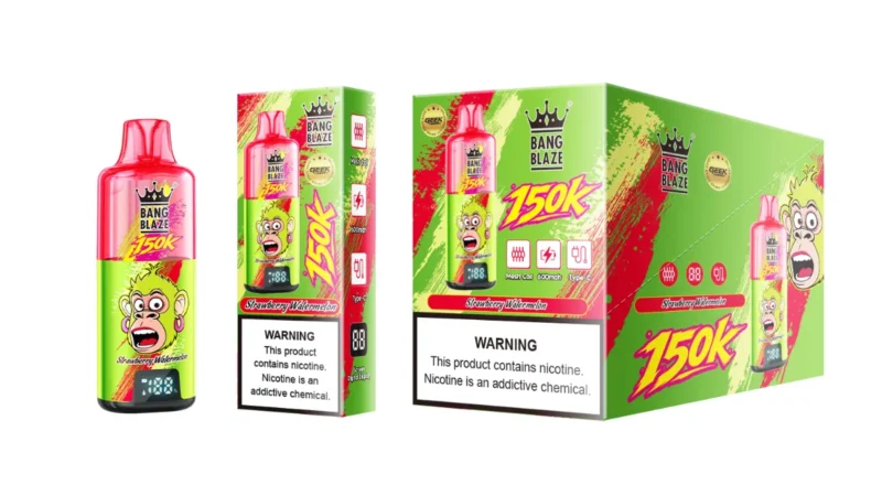Suvaper Bang Blaze 150000 Puffs Strawberry Banana Product Image 009 Disposable Vape Device