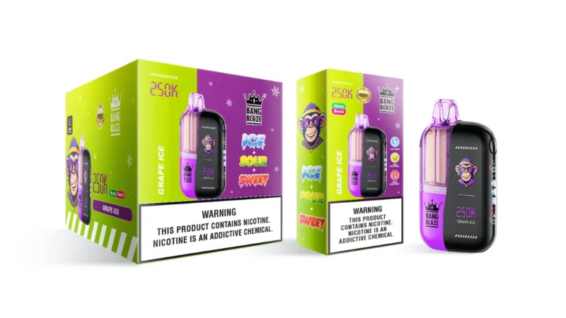 Suvaper Bang Blaze 250000 Puffs Blueberry Raspberry Product Image 003 Disposable Vape Device