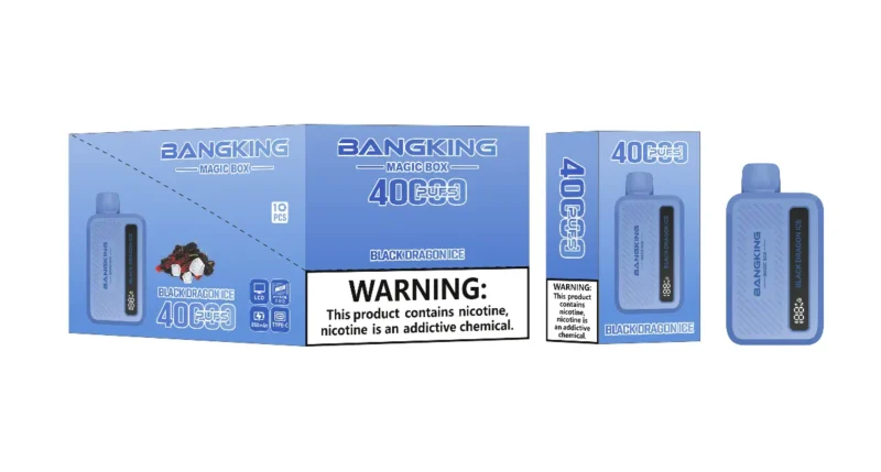 Suvaper Bang King Magic Box 40000 Puffs Black Dragon Ice Flavor Image 005 Disposable Vape Device