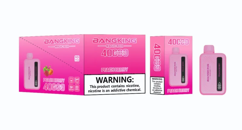 Suvaper Bang King Magic Box 40000 Puffs Peach Berry Flavor Image 007 Disposable Vape Device