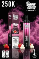 Suvaper Bang King Oushami Shisha Hookah 250000 Puffs Strawberry Ice Cream Flavor Image 010 Disposable Vape Device
