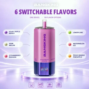 Suvaper Bang King Sixer 360 000 bloss, 6-i-1-smakskombination, 01 016, engångsvapeenhet