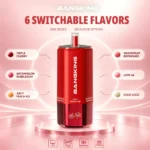 Suvaper Bang King Sixer 360 000 bloss, 6-i-1-smakskombination 02 018, engångsvapeenhet