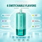 Suvaper Bang King Sixer 360 000 bloss, 6-i-1-smakkombination, 03 019, engångsvapeenhet