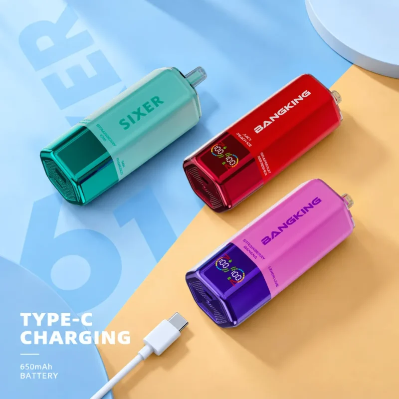 Suvaper Bang King Sixer 360 000 bloss 6-i-1 – marknadsföringsbild 003 – engångsvapeenhet