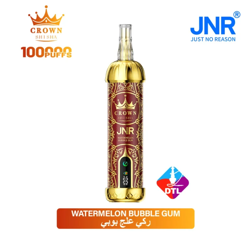 Suvaper Jnr Crown Shisha 100 000 bloss, smakvariant CS11 (vattenmelon och bubbelgum), 11 EU-lager