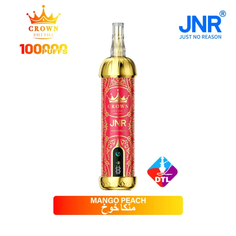 Suvaper Jnr Crown Shisha 100 000 bloss, smakvariant CS14 Mango-persika, 14 EU-lager