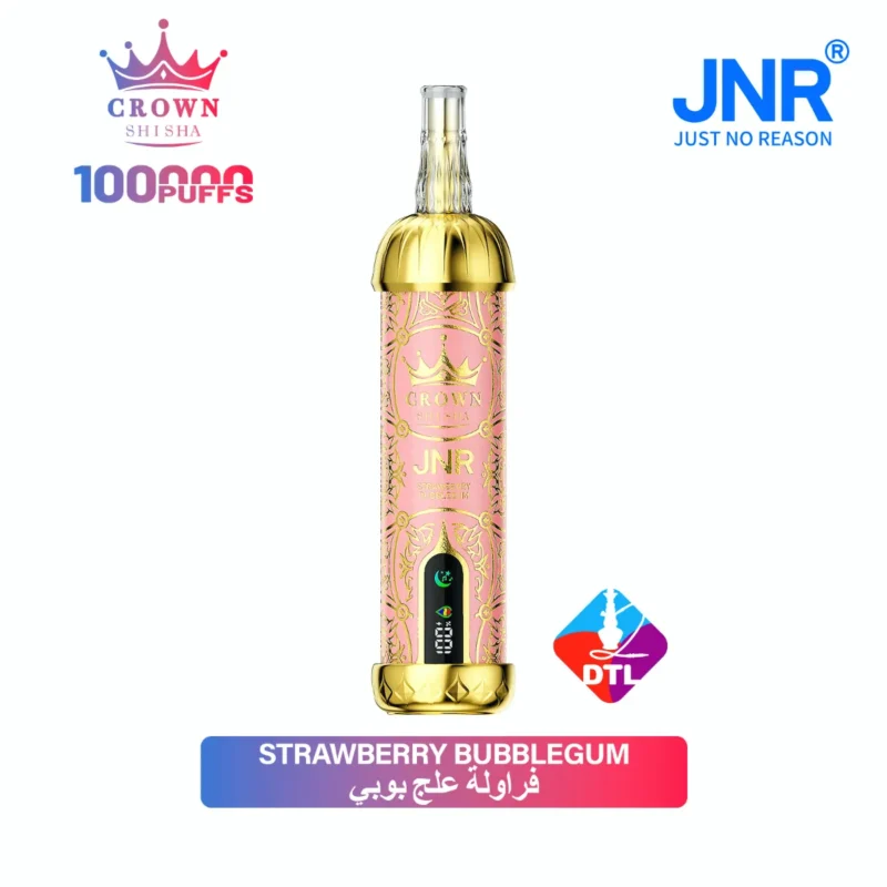 Suvaper Jnr Crown Shisha 100 000 bloss Smakutbud Cs18 Jordgubbsbubbelgum 18 EU-lager