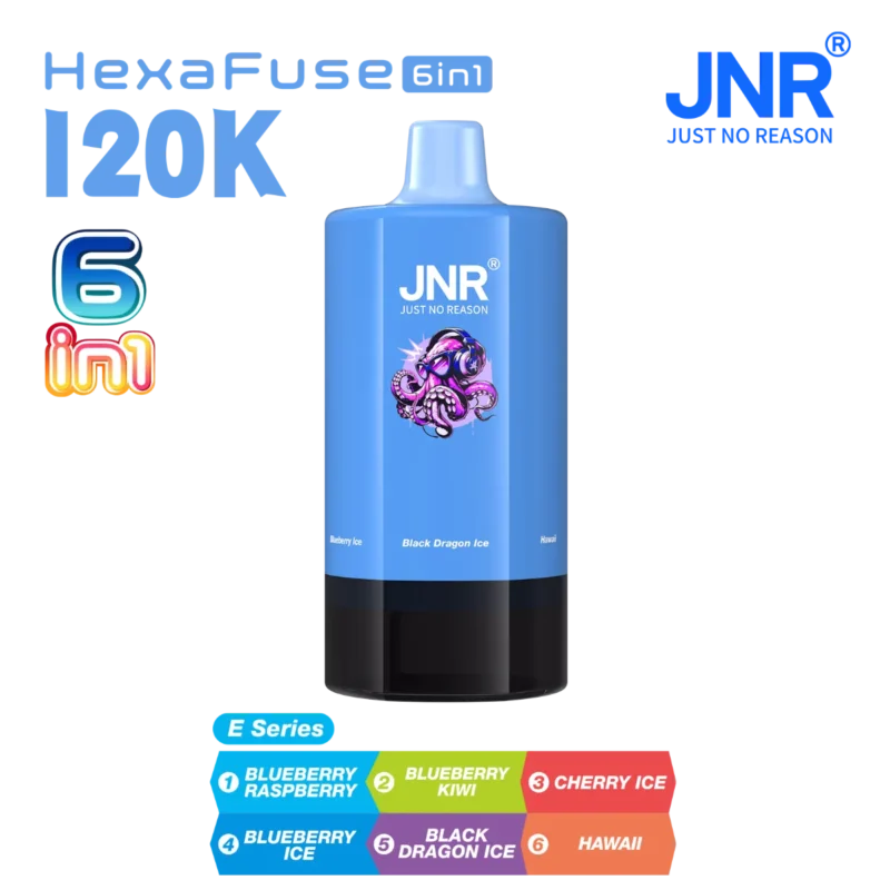 Suvaper Jnr Hexafuse 6-in-1 120,000パフ フレーバー表示 Eシリーズ 05 EU倉庫