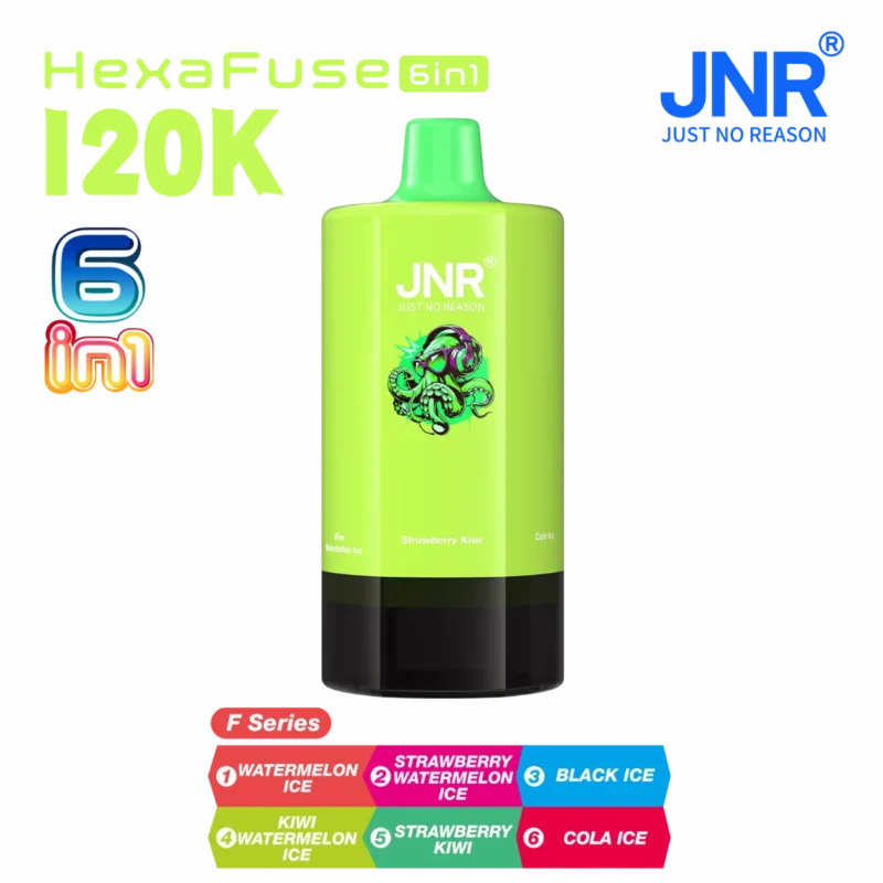 Suvaper Jnr Hexafuse 6-in-1 120,000パフ フレーバー表示 Fシリーズ 06 EU倉庫