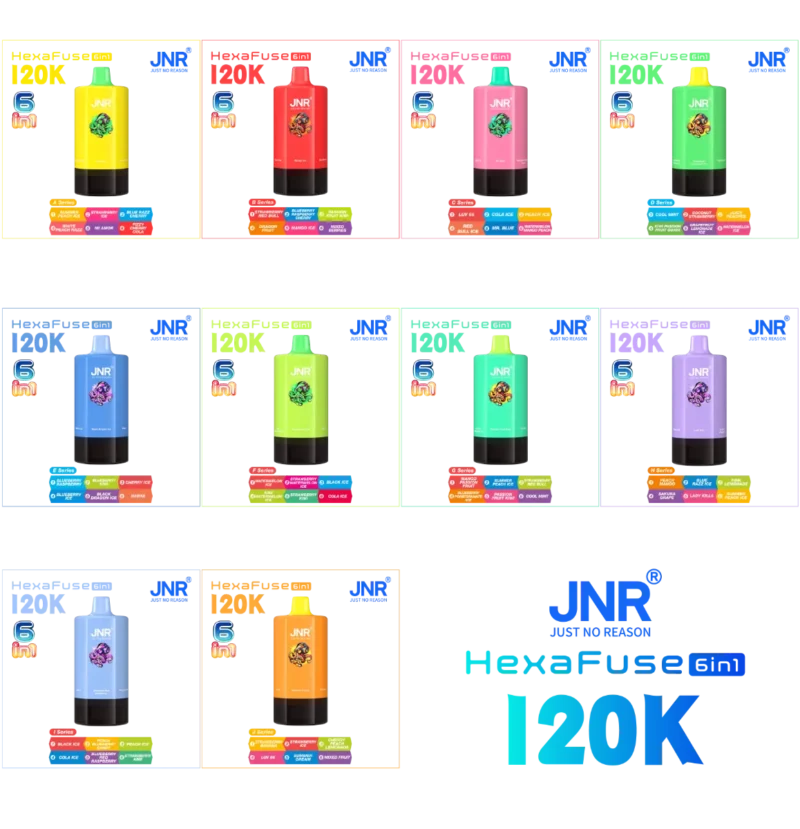 Suvaper Jnr Hexafuse 6-in-1 120,000パフ フレーバー ディスプレイ マーケティング画像 11 EU倉庫
