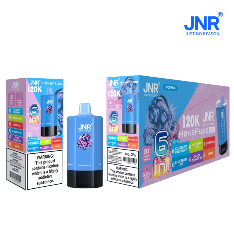 Suvaper Jnr Hexafuse 6 in 1 120,000パフ メイン商品画像 バリエーション03 EU倉庫 使い捨てVAPEデバイス