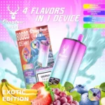 Suvaper Stag Bar 4 In 1 80000 Puffs Banana Strawberry Grape Red Bull Double Apple Image 001 Disposable Vape Device
