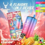 Suvaper Stag Bar 4 In 1 80000 Puffs Strawberry Raspberry Cherry Ice Triple Melon Pineapple Banana Kiwi Passion Fruit Gua