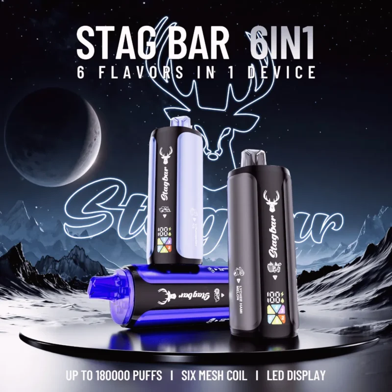 Suvaper Stag Bar 6 In 1 180000 Puffs Main Product Image 008 Disposable Vape Device