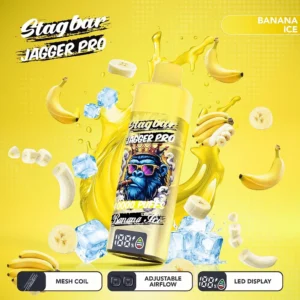 Suvaper Stag Bar Jagger Pro 40000 Puffs Banana Ice Image 003 Disposable Vape Device