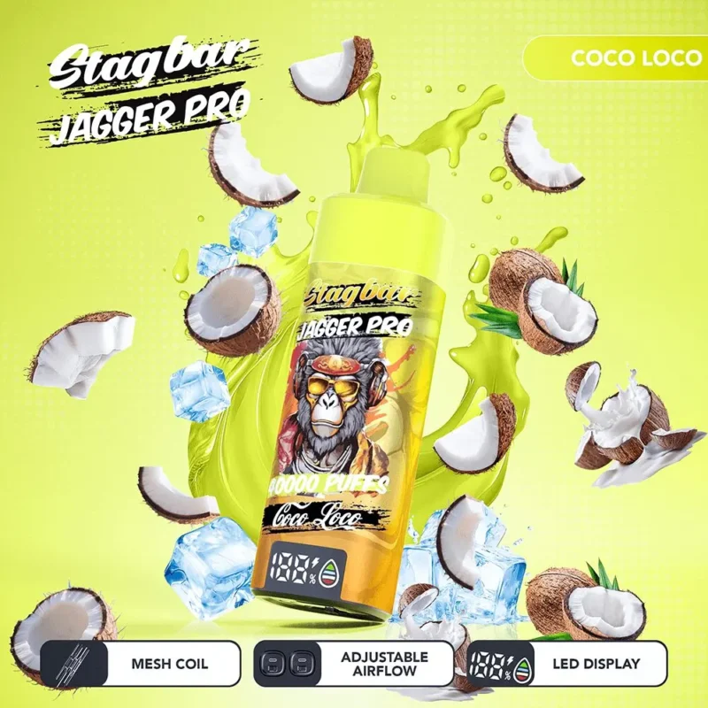 Suvaper Stag Bar Jagger Pro 40000 Puffs Coco Loco Image 008 Disposable Vape Device