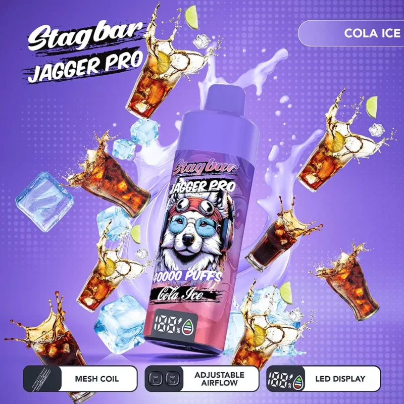 Suvaper Stag Bar Jagger Pro 40000 Puffs Cola Ice Image 009 Disposable Vape Device