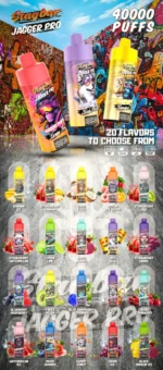 Suvaper Stag Bar Jagger Pro 40000 Puffs Euvapen 40k Vape Flavor Selection Image 001 Disposable Device