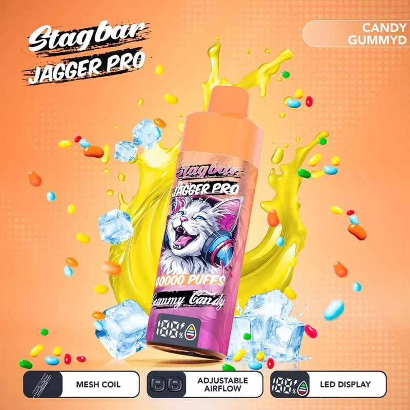 Suvaper Stag Bar Jagger Pro 40000 Puffs Gummy Candy Image 011 Disposable Vape Device