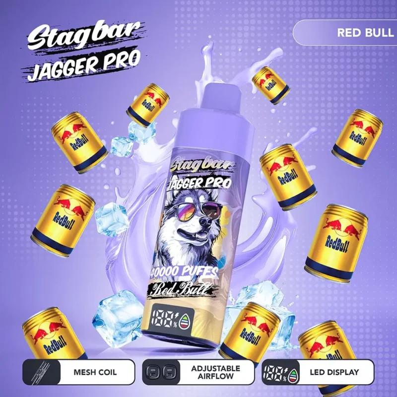 Suvaper Stag Bar Jagger Pro 40000 Puffs Red Bull Image 014 Disposable Vape Device