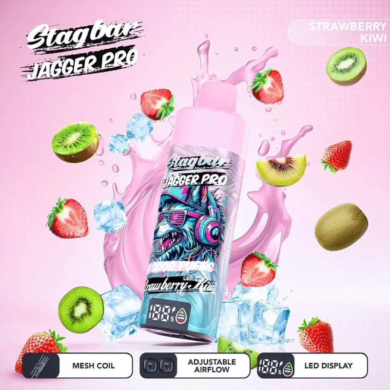 Suvaper Stag Bar Jagger Pro 40000 Puffs Strawberry Kiwi Image 018 Disposable Vape Device